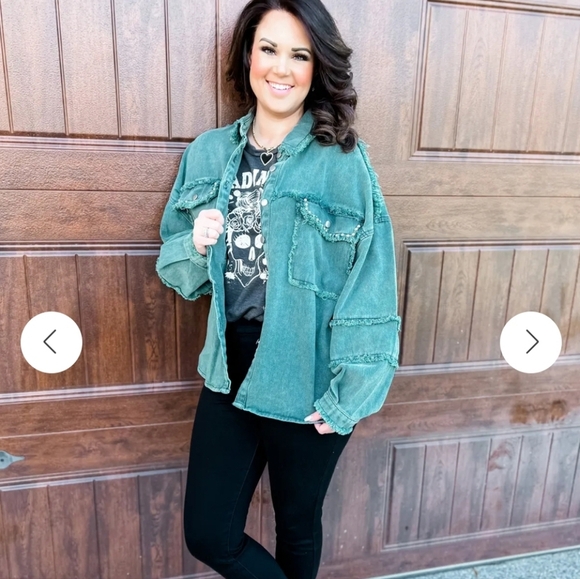 POL NWOTs Faded Jacket Shacket - Picture 2 of 6